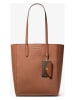 Michael Kors Leder-Shopper in Camel - (B)40 x (H)37 x (T)13 cm