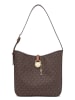 Michael Kors Leder-Schultertasche in Dunkelbraun - (B)27 x (H)23 x (T)11 cm