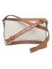 Michael Kors Leder-Umhängetasche in Creme/ Camel - (B)21 x (H)14 x (T)4,5 cm