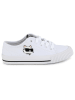 Karl Lagerfeld Kids Leder-Sneakers in Weiß