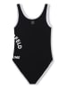 Karl Lagerfeld Kids Badpak zwart/wit