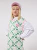 Karl Lagerfeld Kids Kleid in Weiß/ Grün/ Rosa
