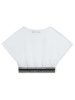 Karl Lagerfeld Kids Koszulka w kolorze biało-czarnym