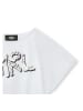 Karl Lagerfeld Kids Shirt in Weiß/ Schwarz