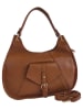 ORE10 Leder-Schultertasche "Miser" in Hellbraun - (B)35 x (H)30 x (T)9 cm