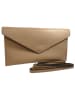 ORE10 Leren schoudertas "Moiso" beige - (B)31 x (H)16 x (D)0,8 cm