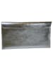 ORE10 Leder-Umhängetasche "Moiso" in Silber - (B)31 x (H)16 x (T)0,8 cm