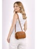 ORE10 Leder-Umhängetasche "Bristol" in Hellbraun - (B)23 x (H)6 x (T)9 cm