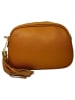 ORE10 Leder-Umhängetasche "Bristol" in Hellbraun - (B)23 x (H)6 x (T)9 cm