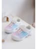 Rock & Joy Sneakers in Weiß/ Rosa/ Hellblau