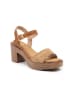 Foreverfolie Haksandalen lichtbruin