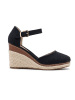 Foreverfolie Sleehaksandalen zwart/beige