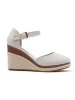 Foreverfolie Keilsandalen in Grau/ Beige