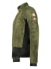 Canadian Peak Fleecejacke "Ulisteak" in Khaki/ Schwarz