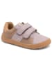 bisgaard Leder-Sneakers in Lila/ Hellbraun
