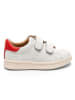bisgaard Leder-Sneakers in Weiß/ Rot