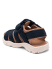 bisgaard Enkelsandalen donkerblauw/lichtbruin