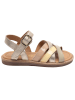 bisgaard Leder-Sandalen in Gold