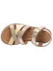 bisgaard Leder-Sandalen in Gold