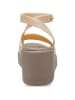 Crocs Keilsandaletten "Brooklyn" in Beige
