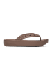 Crocs Zehentrenner "Platform Geometrc" in Hellbraun