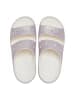 Crocs Pantoletten "Classic Glitter" in Creme/ Bunt