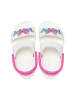Crocs Sandalen "Classic" in Weiß/ Pink