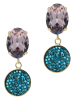 Otazu Vergold. Ohrstecker mit Swarovski Kristallen