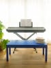 Folkifreckles Bank "Juliette" in Blau - (B)110 x (H)46 x (T)33 cm