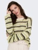 ONLY Pullover in Grün/ Beige