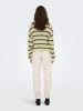 ONLY Pullover in Grün/ Beige