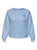 ONLY Carmakoma Sweatshirt lichtblauw