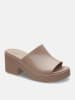 Crocs Slippers "Brooklyn Slide High" lichtbruin