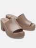 Crocs Slippers "Brooklyn Slide High" lichtbruin