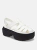 Crocs Enkelsandalen "Stomp Fisherman" wit/zwart