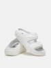 Crocs Pantoletten "Classic Cozzzy Overpuff" in Creme