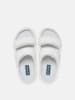 Crocs Pantoletten "Classic Cozzzy Overpuff" in Creme