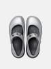 Crocs Baleriny "Stomp Metallic Jane" w kolorze srebrno-białym
