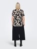 ONLY Carmakoma Bluse in Schwarz/ Beige