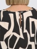 ONLY Carmakoma Bluse in Schwarz/ Beige