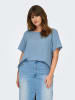 ONLY Carmakoma Blouse lichtblauw