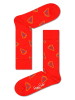 Happy Socks 2-delige set: sokken "Mini & Me Pizza" rood