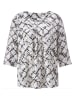 Heine Bluse in Creme/ Schwarz