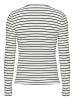 Pieces Longsleeve "Ruka" in Schwarz/ Weiß