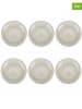 Villa d´Este 6er-Set: Speiseteller in Creme - Ø 26,4 cm