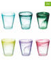 Villa d´Este 6er-Set: Gläser "Alabastro" in Bunt - 250 ml