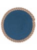 Villa d´Este 3-delige set: placemats blauw/wit/beige - Ø 38 cm