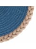 Villa d´Este 3-delige set: placemats blauw/wit/beige - Ø 38 cm