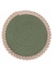Villa d´Este 3-delige set: placemats groen/beige - Ø 38 cm
