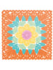 Villa d´Este 6er-Set: Untersetzer "Crochet Square" in Bunt - (L)20 x (B)20 cm